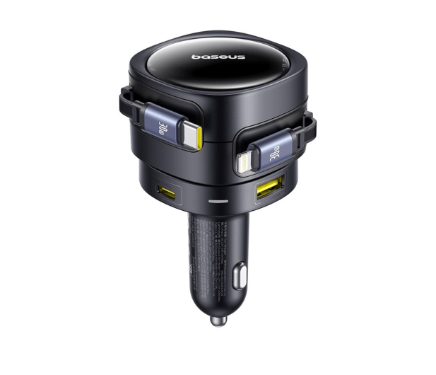 Baseus Ładowarka samochodowa 90W 2x USB-C + kabel USB-C i Lightning - 1502063 - zdjęcie 3